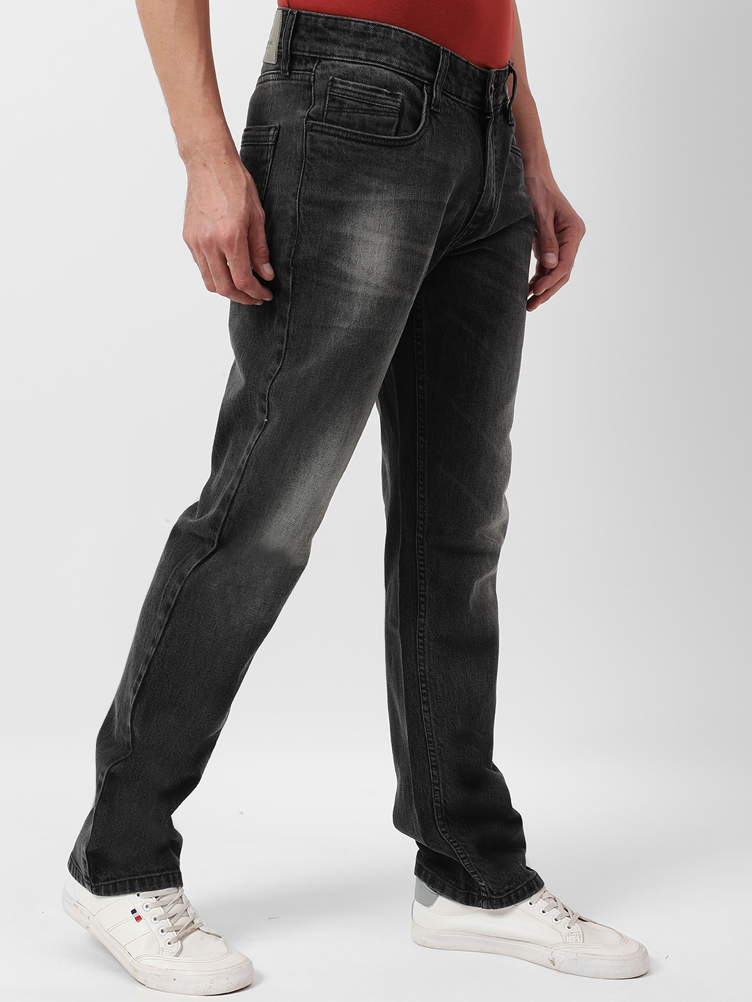 Numero Uno Men Faded Grey Jeans